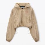 LOGO CROPPED BOMBER JACKET