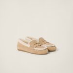 SUEDE SHEARLING LOAFERS