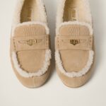 SUEDE SHEARLING LOAFERS