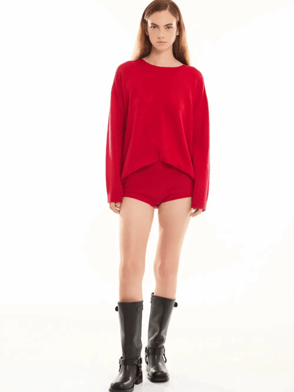 WOOL CREW-NECK KNIT