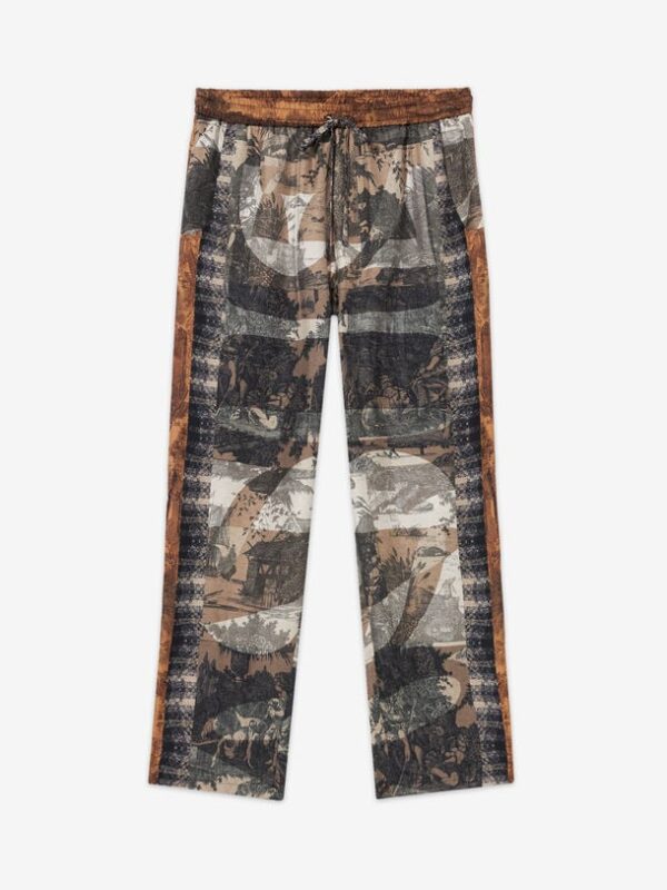 ALOE SILK PRINTED PANTS