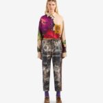 ALOE SILK PRINTED PANTS