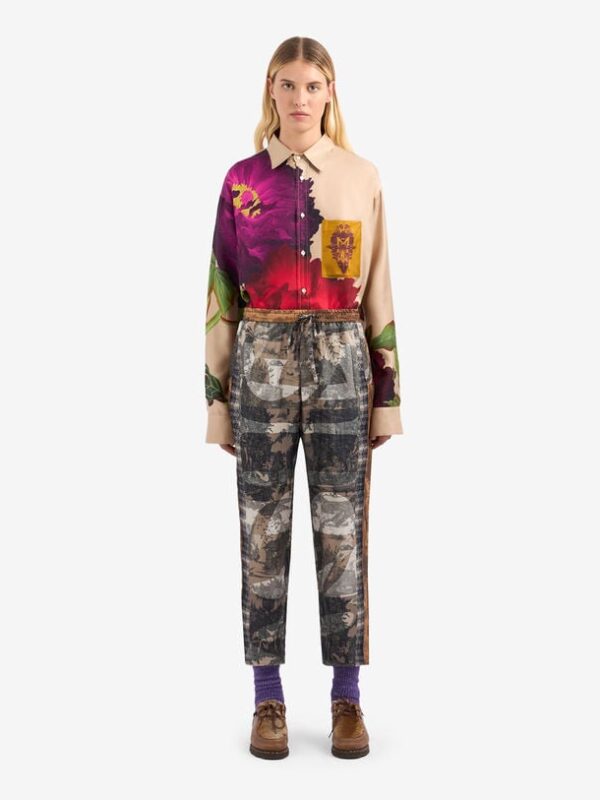ALOE SILK PRINTED PANTS