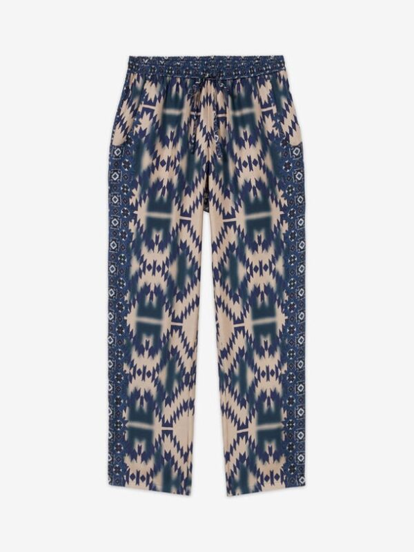 ALOE SILK PRINTED PANTS