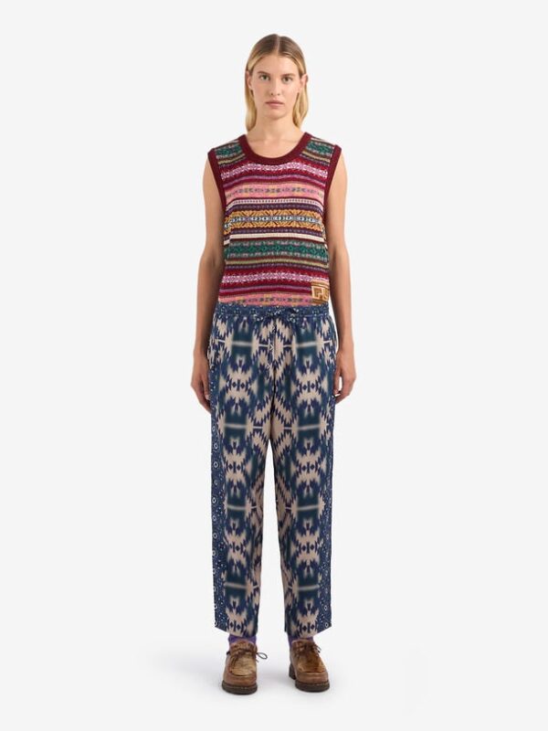 ALOE SILK PRINTED PANTS