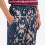 ALOE SILK PRINTED PANTS