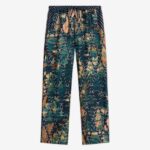 ALOE SILK PRINTED PANTS