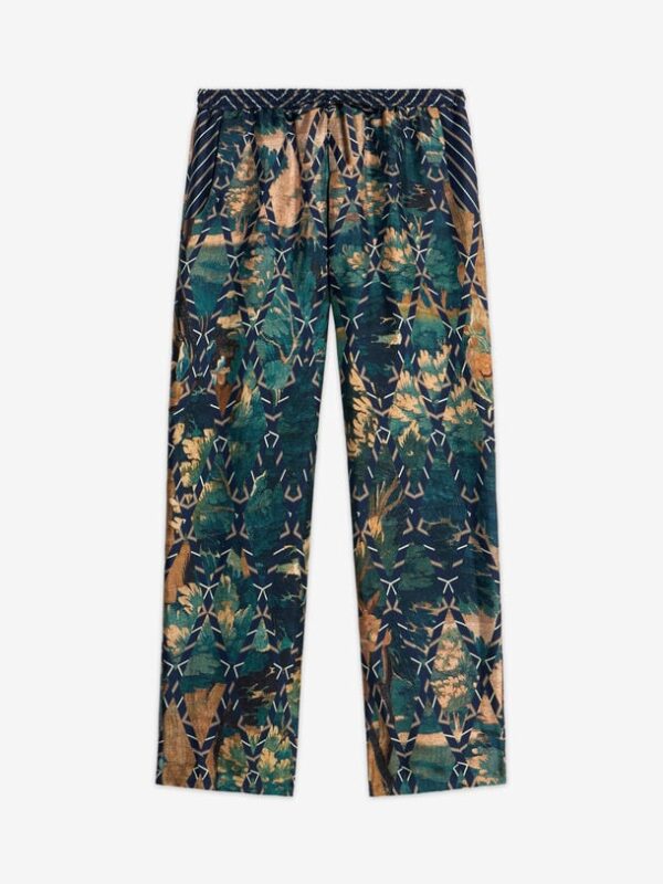ALOE SILK PRINTED PANTS