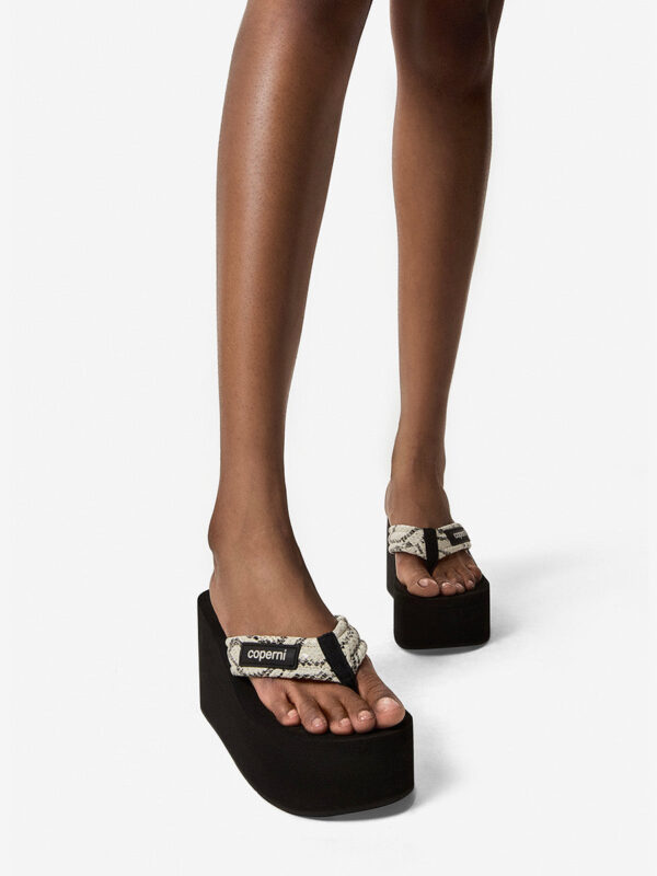 SNAKE PRINT WEDGES