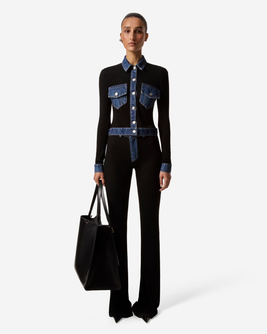 SECOND SKIN DENIM TOP