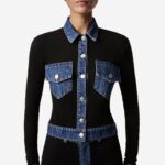 SECOND SKIN DENIM TOP