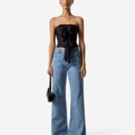 JERSEY KNOTTED GALA TOP