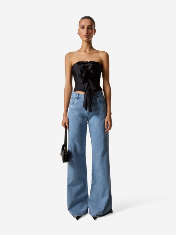 JERSEY KNOTTED GALA TOP