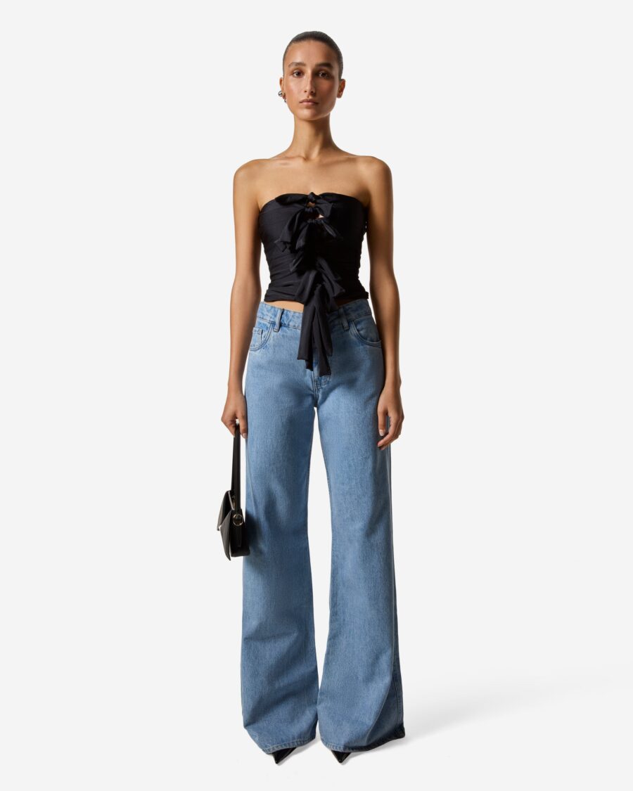 JERSEY KNOTTED GALA TOP