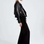 CROPPED HATTI LEATHER JACKET