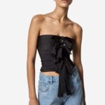 JERSEY KNOTTED GALA TOP
