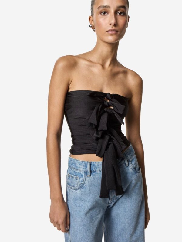 JERSEY KNOTTED GALA TOP