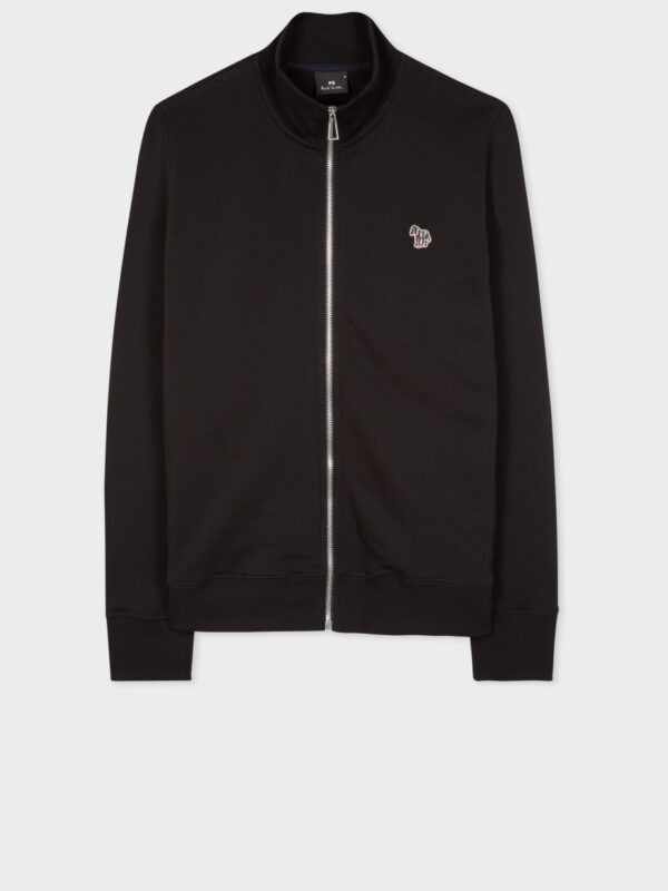 ZEBRA LOGO ZIPPED SWEATSHIRT
