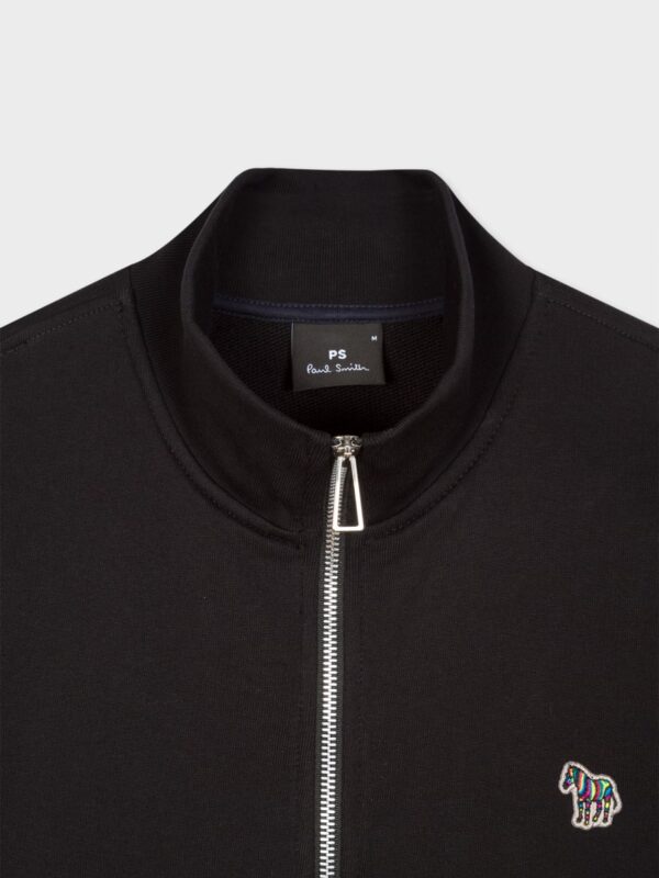 ZEBRA LOGO ZIPPED SWEATSHIRT