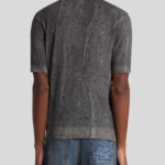 KNIT POLO-SHIRT WITH PAISLEY PRINT