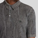 KNIT POLO-SHIRT WITH PAISLEY PRINT