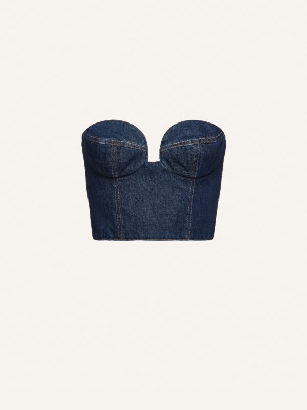 DENIM CORSET TOP