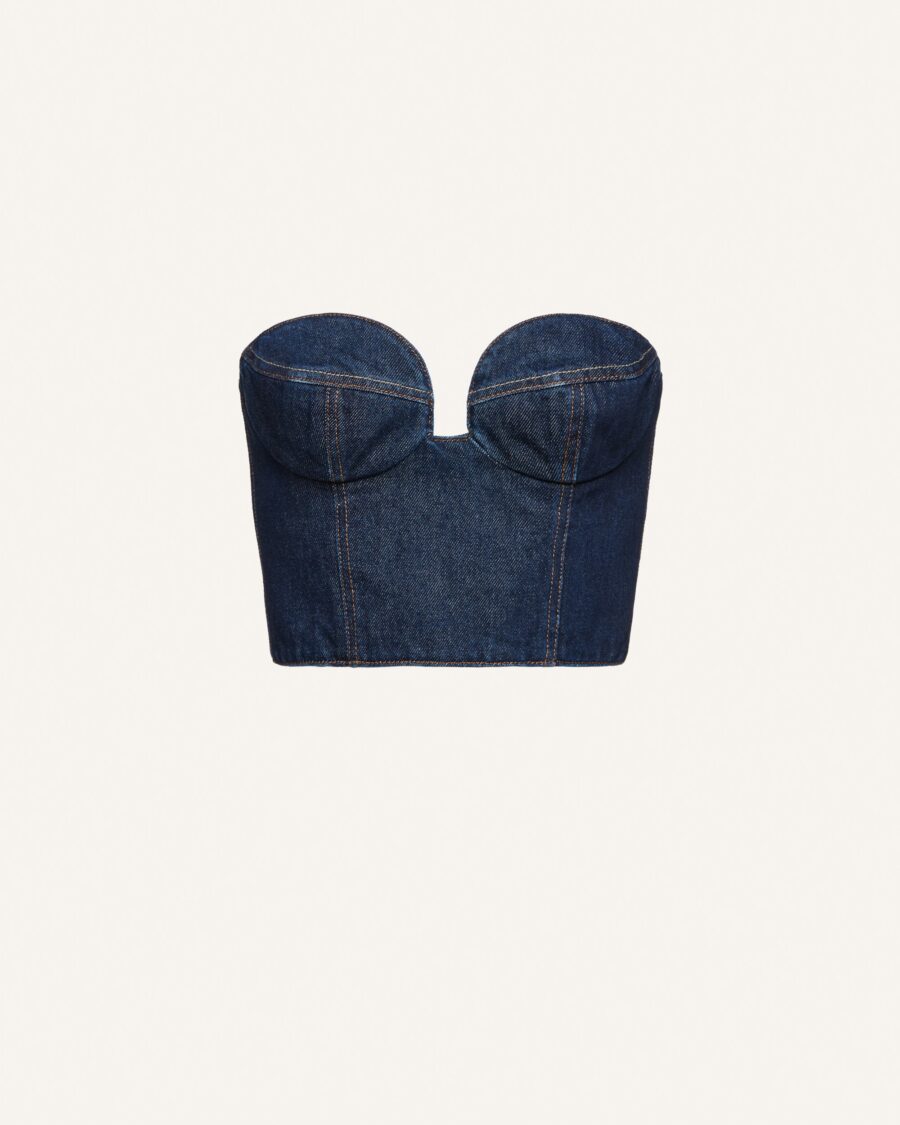 DENIM CORSET TOP