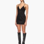 SPAGHETTI STRAPS MINI DRESS