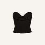 DRAPED WOOL CORSET