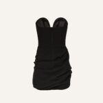 DRAPED STRAPLESS MINI DRESS
