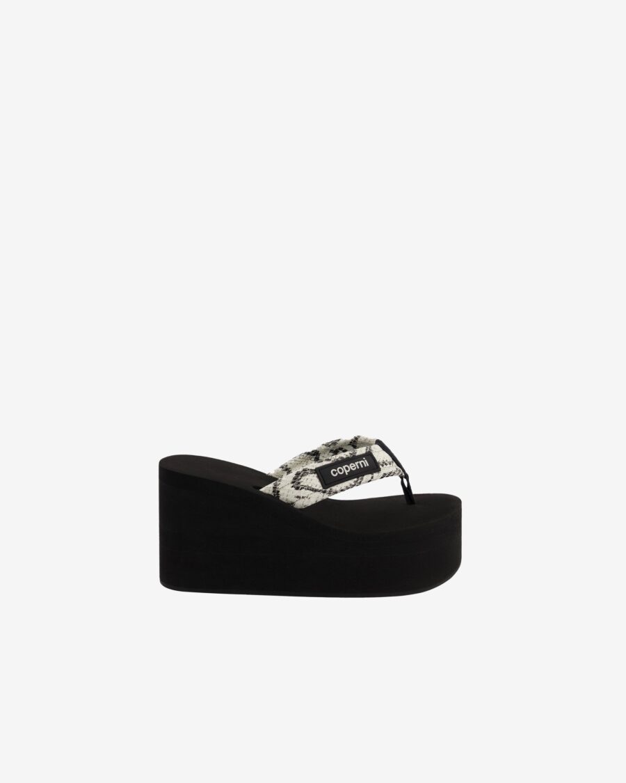 SNAKE PRINT WEDGES