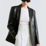 VALERIA LEATHER BLAZER