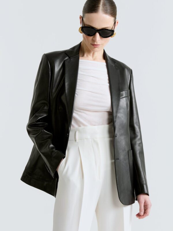 VALERIA LEATHER BLAZER