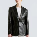 VALERIA LEATHER BLAZER