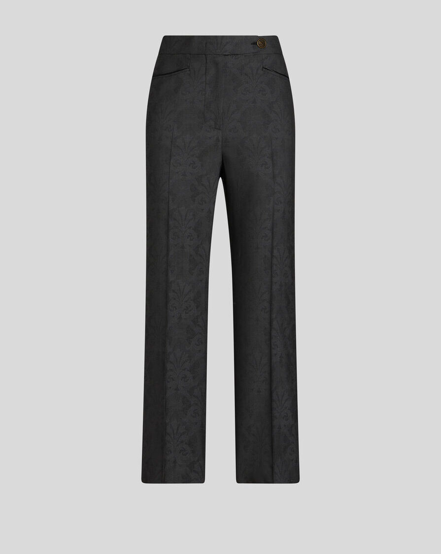 JACQUARD TROUSERS WITH PEGASO BUTTONS