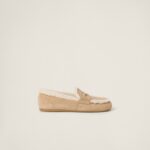 SUEDE SHEARLING LOAFERS