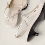 BRUSHED LEATHER SLINGBACKS