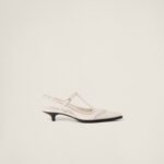 BRUSHED LEATHER SLINGBACKS