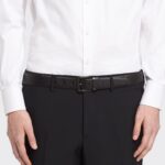 SAFFIANO LEATHER REVERSIBLE BELT