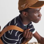 RE-NYLON AND LEATHER CAP