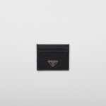RE-NYLON AND SAFFIANO LEATHER CARD HOLDER