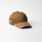 RE-NYLON AND LEATHER CAP