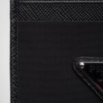 RE-NYLON AND SAFFIANO LEATHER CARD HOLDER