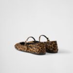 LEO PRINTED LEATHER BALLERINAS