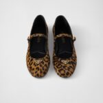 LEO PRINTED LEATHER BALLERINAS