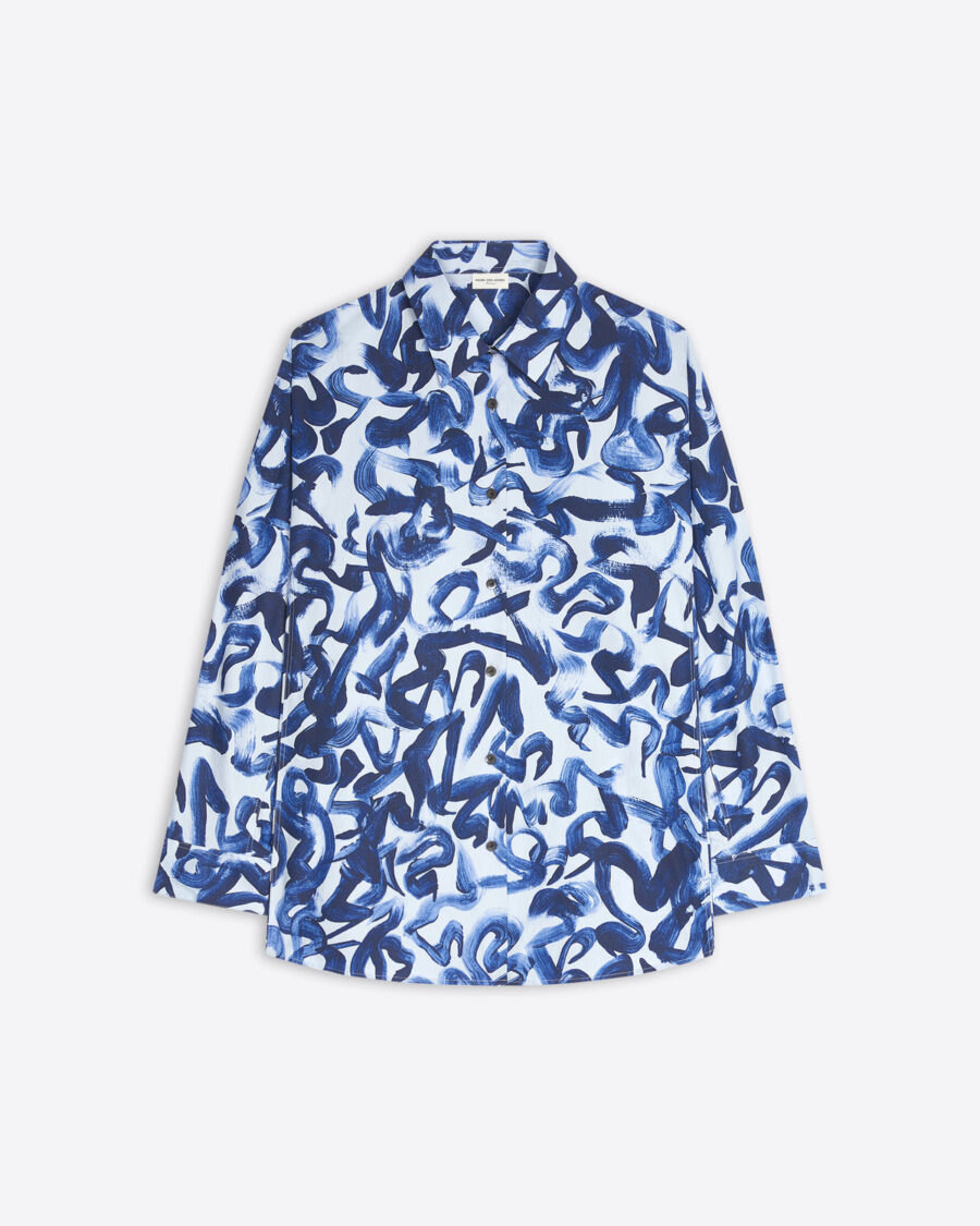 PRINTED COCOON SHIRT