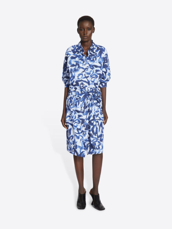 PRINTED COCOON SHIRT