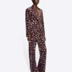 PRINTED VELVET PANTS