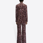 PRINTED VELVET PANTS