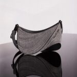 WASHED DENIM AND LEATHER BAG